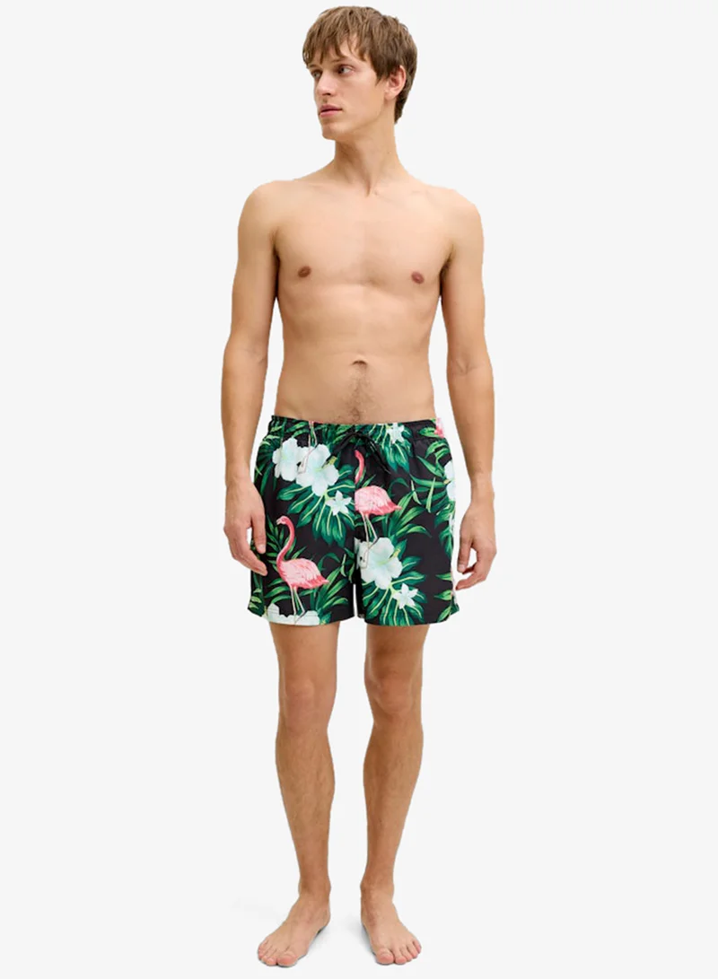 JJ Rebel  Printed Drawstring Shorts for Men | Best Price UAE